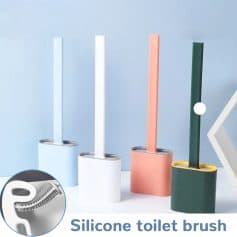 High-quality silicone toilet brush with sleek design, ideal for easy cleaning and sanitation in bathrooms or clinics. Durable, odor-free, and user-friendly, perfect for home and professional use.