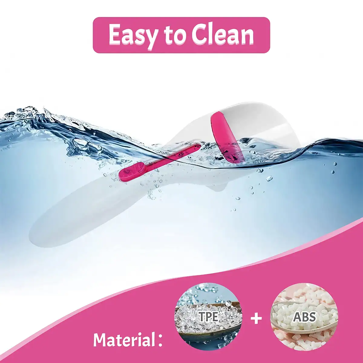 Bright pink contact lens case featuring durable material for safe storage of contact lenses.