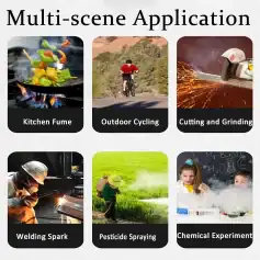 Versatile application for cooking, outdoor cycling, welding, pesticide spraying, and chemistry experiments. Reliable gear for diverse activities ensuring safety and efficiency.