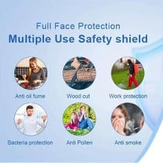 High-quality multifunctional face shield for protection.