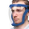 Clear protective face shield for medical, industrial, or personal safety, offering full-face coverage and comfort. Ideal for healthcare workers, essential for preventing infections and ensuring safety.