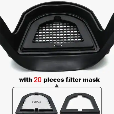 Reusable HEPA filter with 20 replaceable filter masks, ideal for air purifiers to enhance air quality and eliminate pollutants effectively.