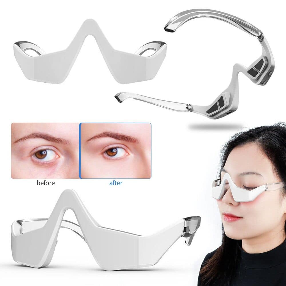 Stylish white protective glasses for eye protection and clarity, ideal for medical, dental, or beauty procedures, featuring comfortable fit and durability.