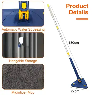 Efficient automatic water squeezing device with adjustable rod length for cleaning and sanitizing surfaces. Ideal for healthcare and cleaning professionals.