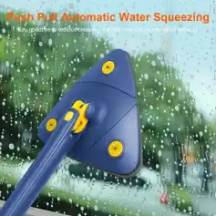 Effortless auto water removal with push-button convenience, ideal for windshields and glass surfaces to ensure streak-free cleanliness.