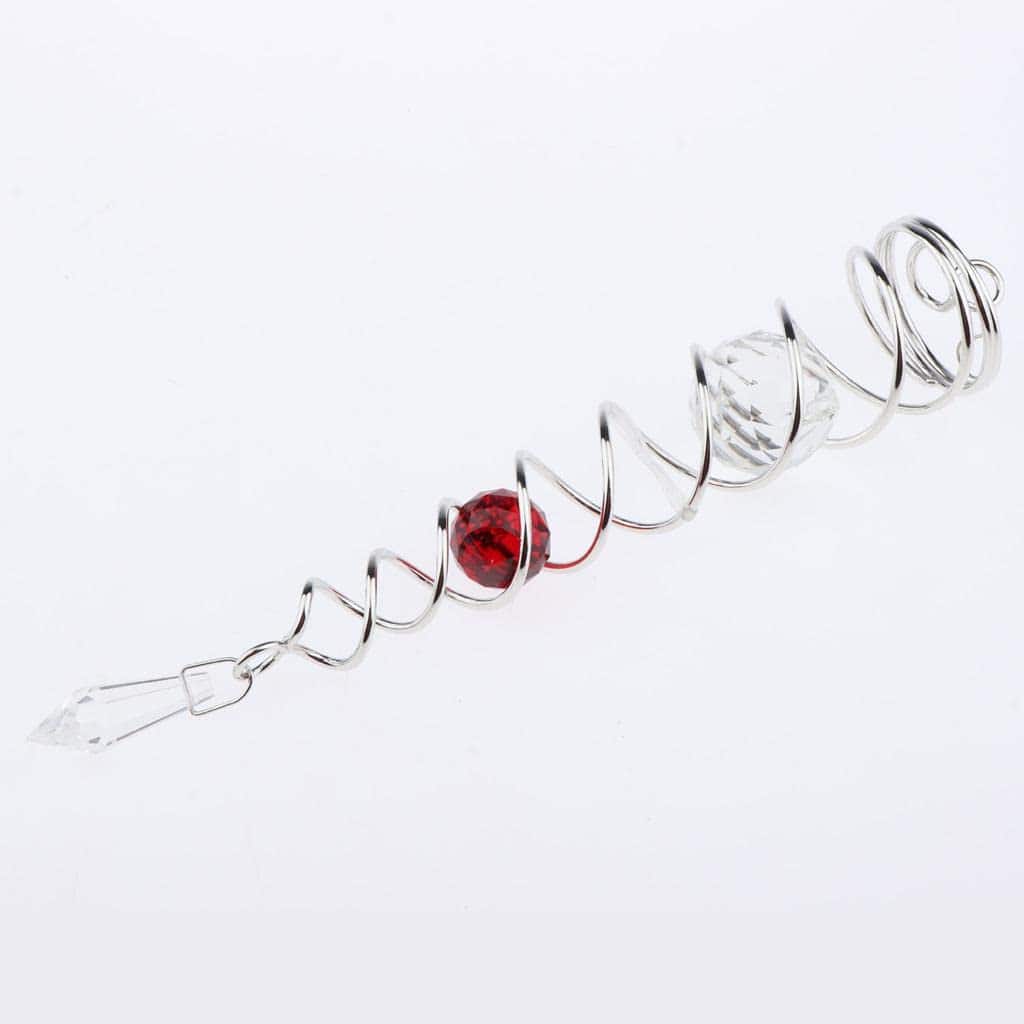 Stylish optical jewelry with glass and red gemstone accents, perfect for enhancing eyewear accessories and fashion statement pieces.