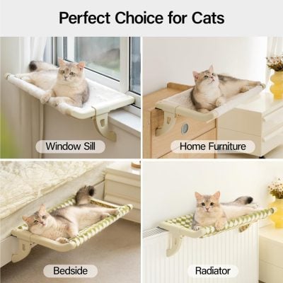 Durable and comfortable cat window sill and home furniture designed for feline relaxation and entertainment.
