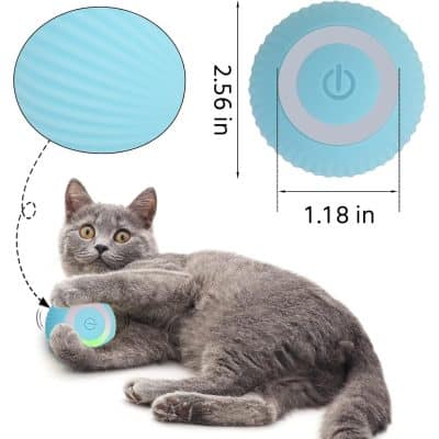 Dog toy, remote control interactive pet toy for cats, mental stimulation, stress relief, entertainment for cats, measures 1.18 inches, designed for indoor fun and engagement, enhancing pet well-being.