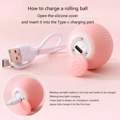 Mini wireless charging ball for skincare, portable and stylish.