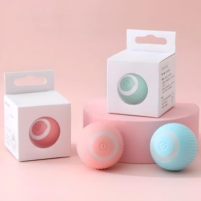 Alt text: Compact LED facial device in pastel pink and blue, designed for skin rejuvenation, acne treatment, and anti-aging skincare at home.