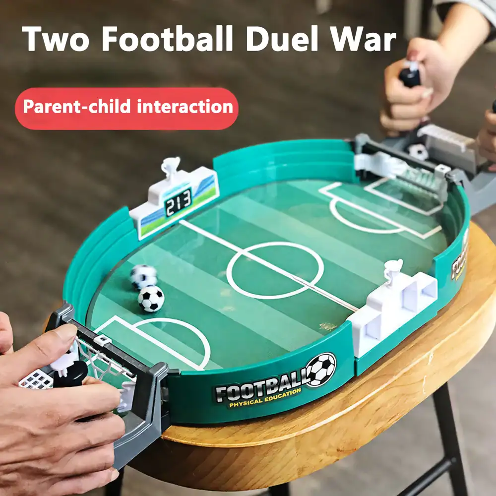 Parent-child football duel game for kids and adults, perfect for family fun, interactive play, and stimulating physical activity. A great gift idea for soccer fans and children.