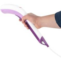 An advanced handheld optical scanner used for precise eye measurements and vision testing in optical clinics and ophthalmology practices.