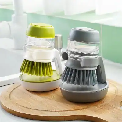 Smart automatic dish soap dispensers with integrated brushes for easy kitchen cleaning. Compact, modern, and convenient for daily use in home or professional kitchens.