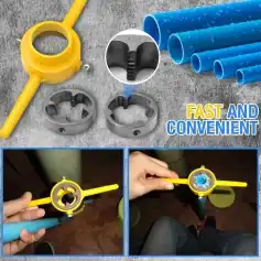 Efficient pipe valve installation tool with adjustable fitting, suitable for various plumbing pipe sizes, making pipe assembly and disassembly faster and more convenient.