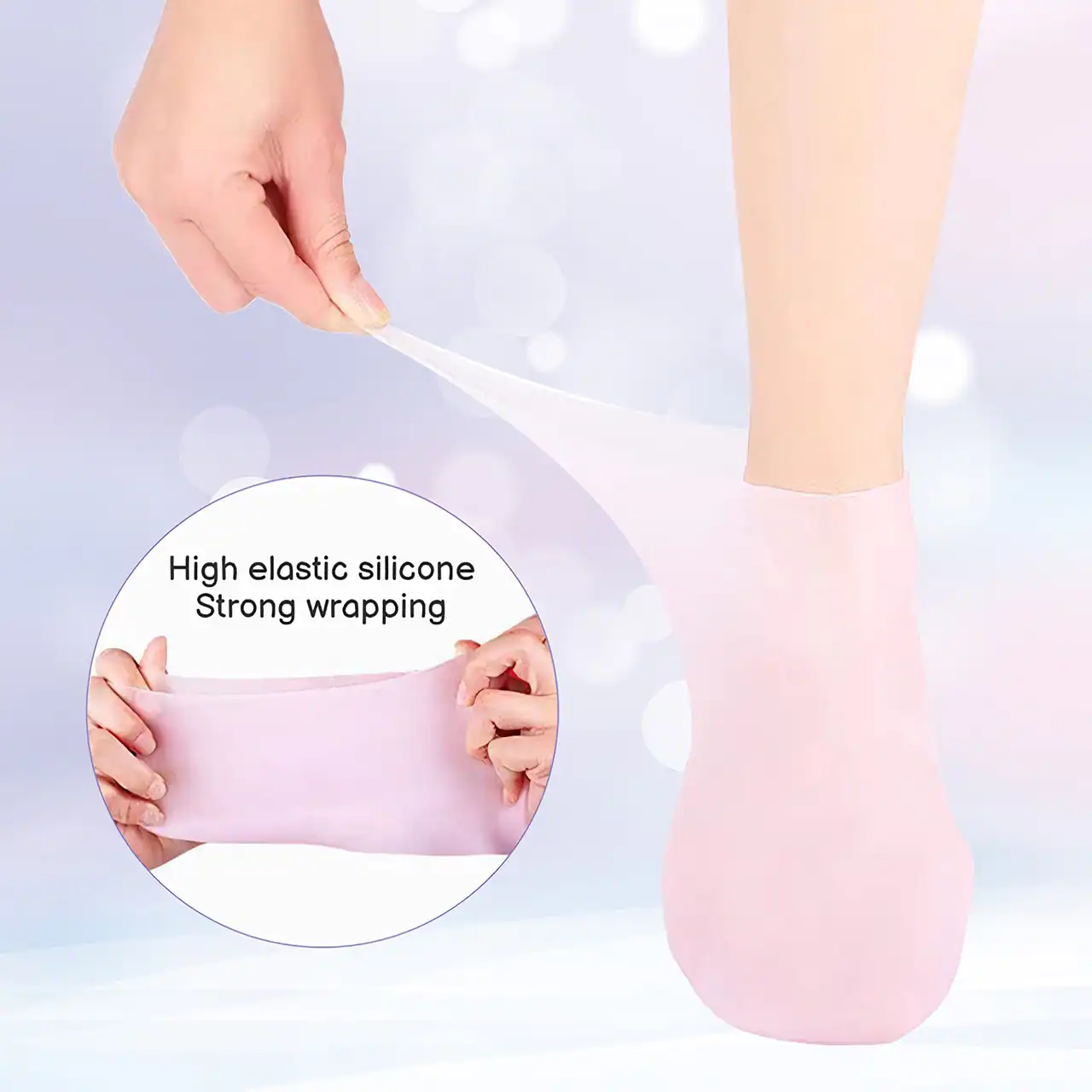Silicone Moisturizing Gel Heel Socks - Image 4