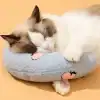 Soft cat sleeping bed with plush fabric for comfort, perfect for cats of all breeds and sizes. Enhance your feline's relaxation with this stylish and comfortable pet accessory.
