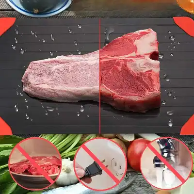 High-quality raw beef steak on cutting board with water drops, healthy meat for cooking.