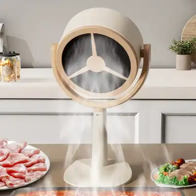 Stylish LED clock with temperature display, perfect for modern living room or bedroom decor, combining functionality with sleek design.