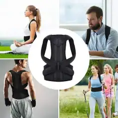 Orthopedic posture correction brace for back and shoulder support.