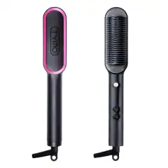 High-quality electric styling brush for hair smoothing and styling, featuring adjustable heat settings and ion technology for shiny, frizz-free hair. Perfect for salon or home use.