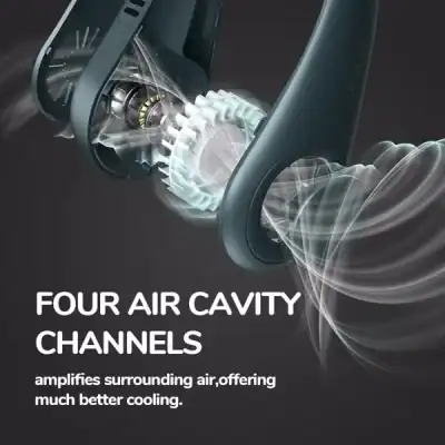 Advanced hearing aid with four air cavity channels for enhanced cooling and optimal sound quality. Perfect for comfortable long-term wear.