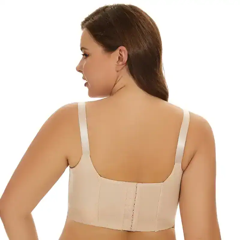 High-quality women's post-surgical and everyday comfort bra, designed for optimal support and ease of wear for women needing supportive, seamless undergarments.