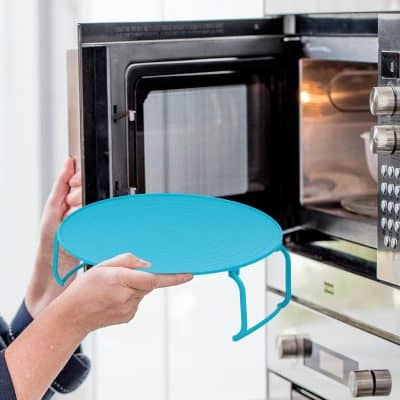 Optometry microwave plate for safe lens sterilization.