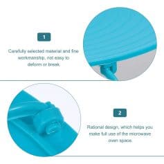 Optical store display showcasing high-quality and durable materials, with emphasis on microwave oven space management and ergonomic design. Perfect for enhancing customer experience in optical and eyewear retail.