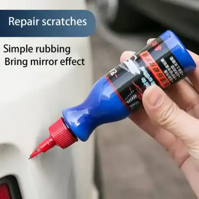 Optical scratch repair pen for car mirrors and surfaces. Easy application for mirror effect restoration. Suitable for fixing minor scratches quickly.