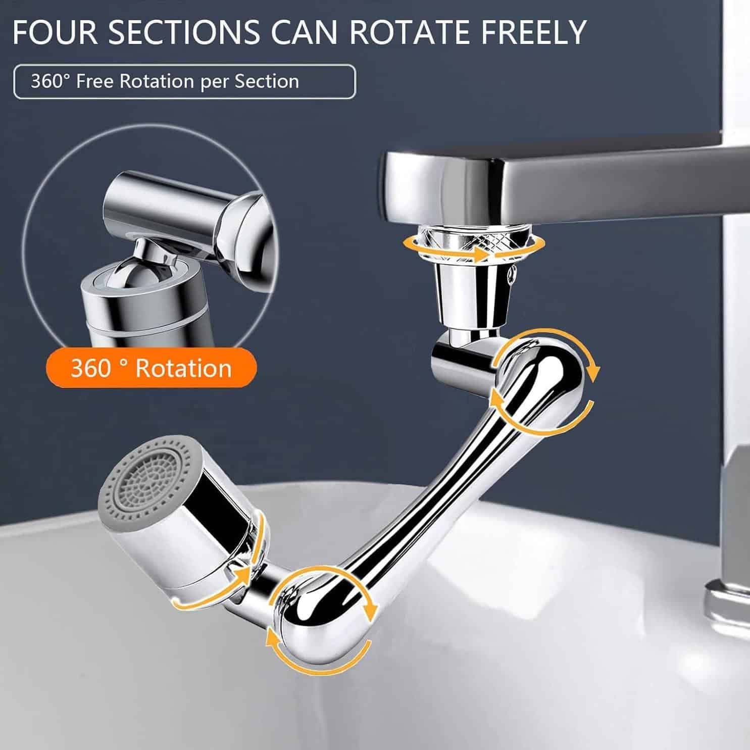High-quality, durable, and stylish bathroom sink faucet featuring 360° rotation for versatile application.