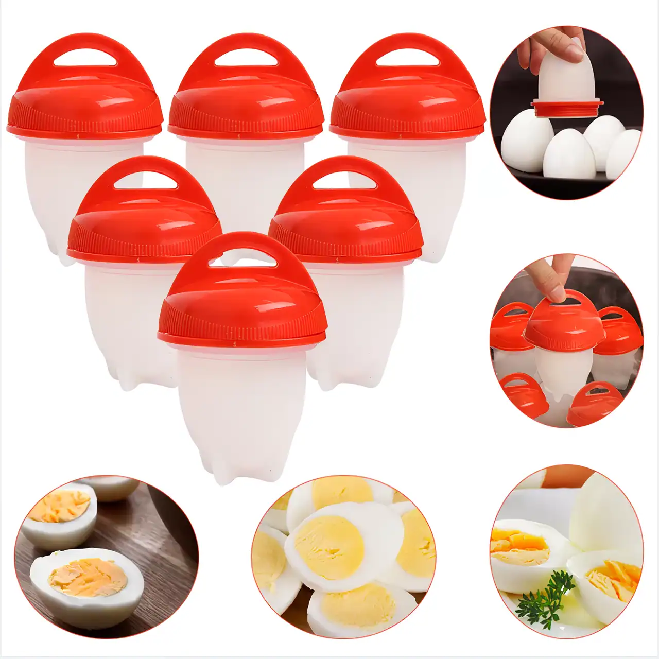Egg shaper mold for cooking and presentation, perfect for breakfast eggs, boiled eggs, or creative egg dishes, ideal for home, restaurant, or catering use.