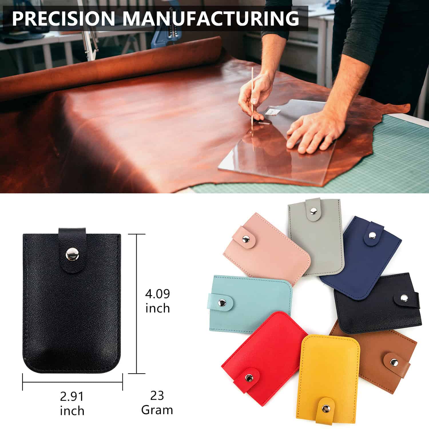 Durable, colorful leather keychains with metal snap closures, perfect for stylish organization and gifting, made from high-quality materials for everyday use.