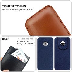 High-quality leather wallet with durable stitching for secure card and cash storage. Elegant design perfect for everyday use or gifting.