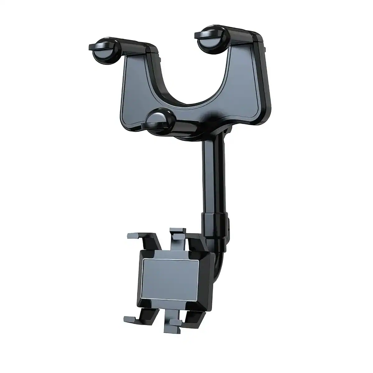 High-quality universal smartphone holder for medical, optical, and retail use, compatible with various device sizes, designed for secure attachment and easy adjustments.