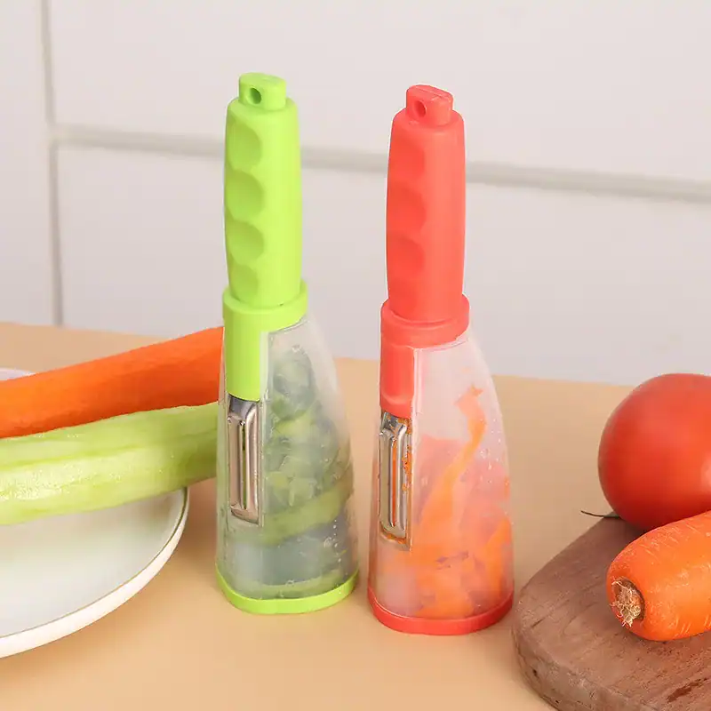 Vibrant citrus-themed vegetable spray bottles for kitchen cleaning and food hygiene.