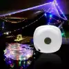 Colorful LED string lights suitable for outdoor decorating, ideal for parties, holidays, and special events to create a vibrant atmosphere.