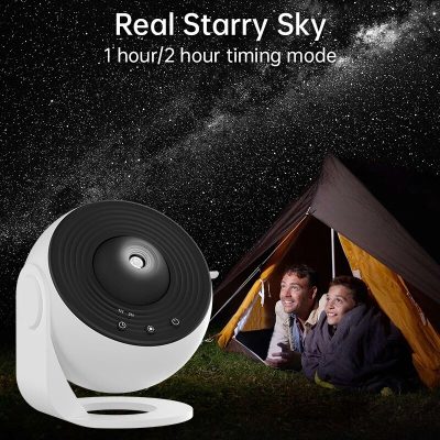 Starry sky projector for ambient lighting, home decoration, and relaxation experiences. Perfect for creating a calming atmosphere indoors or outdoors.
