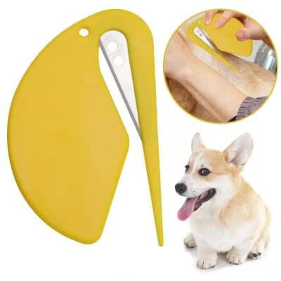 Durable yellow pet grooming hair trimmer for dog grooming, safe and easy to use, perfect for trimming fur, dog hair, and grooming pets at home.