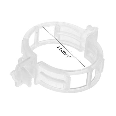 Close-up of a small, transparent ring measuring 2.5cm, showcasing its detailed structure and suitability for various creative and medical uses.