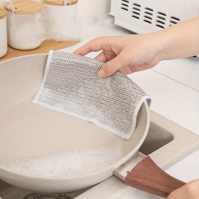 Stainless steel mesh used for cooking, frying, and kitchen tasks. Durable, rust-resistant, and heat-resistant for versatile kitchen use and food preparation.