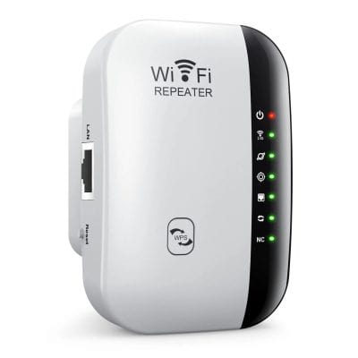 Wireless WiFi signal booster device for enhanced internet connectivity at Monalisa Store. Compact, reliable, easy-to-use WiFi range extender for better coverage in medical environments.
