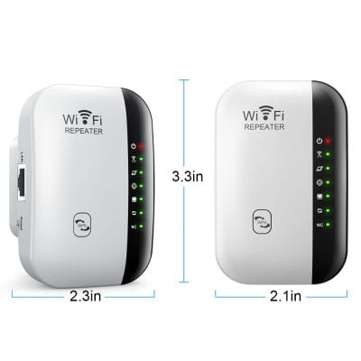 Portable WiFi signal booster device for home and office internet connection enhancement. Compact design with LED indicator lights, easy setup, and reliable connectivity. Ideal for expanding WiFi coverage.