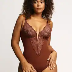 Stunning plus-size lingerie with lace detailing, perfect for special occasions or everyday wear, offering comfort and style for women of all sizes.