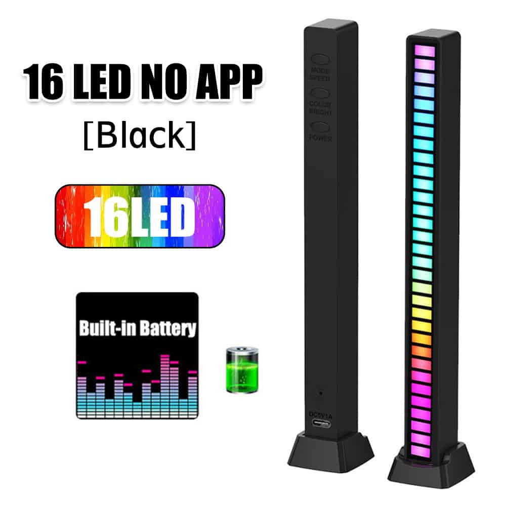 16 LED No APP- BLACK