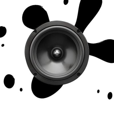 High-quality black speaker for audio entertainment and home theater systems. Perfect for clear sound and deep bass, ideal for audio lovers seeking premium sound quality at Monalisa Store.