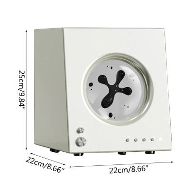 A modern ink art printer with sleek white design and adjustable controls, ideal for creative printing needs and home or studio use.