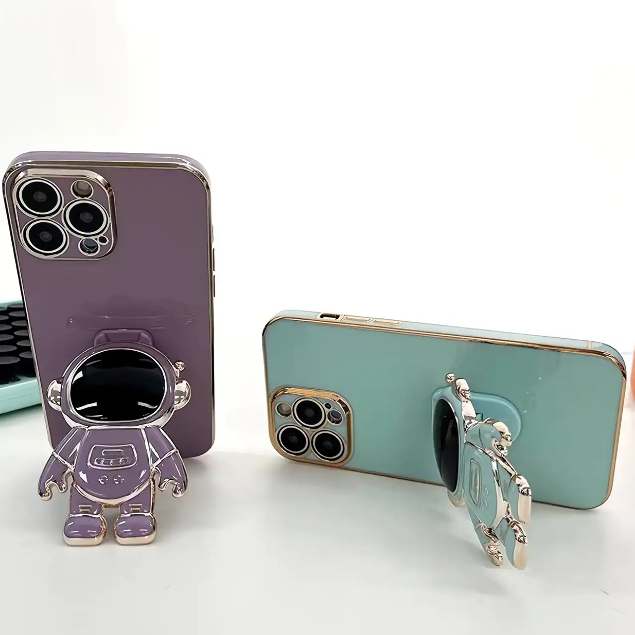 Colorful, trendy iPhone accessories with unique 3D holder design perfect for enhancing your smartphone’s look.