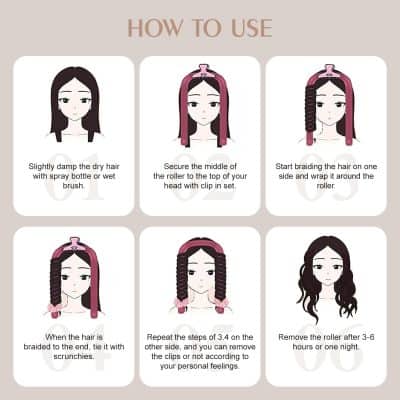 Opt hair curling guide, heatless curling tips, and hairstyle tutorials from Monalisa Store.