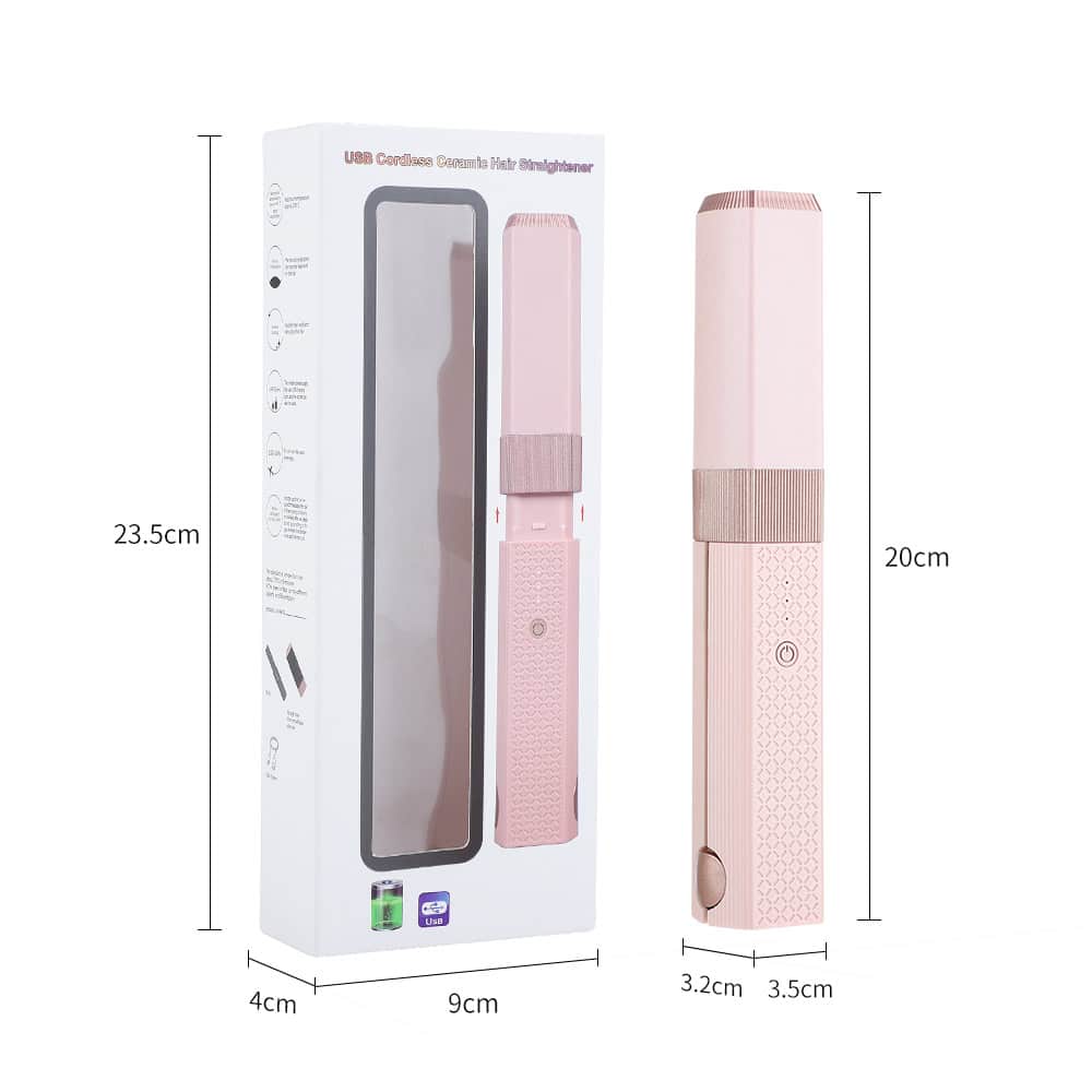 Compact pink hair steamer ideal for salon and home hair treatments, with adjustable temperature and ergonomic design for efficient hair care.