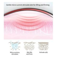 Optical microcurrent therapy for skin lifting and firming. Enhances skin elasticity, stimulates cell renewal, and reduces signs of aging around the eyes. Perfect for healthy, youthful eye area.